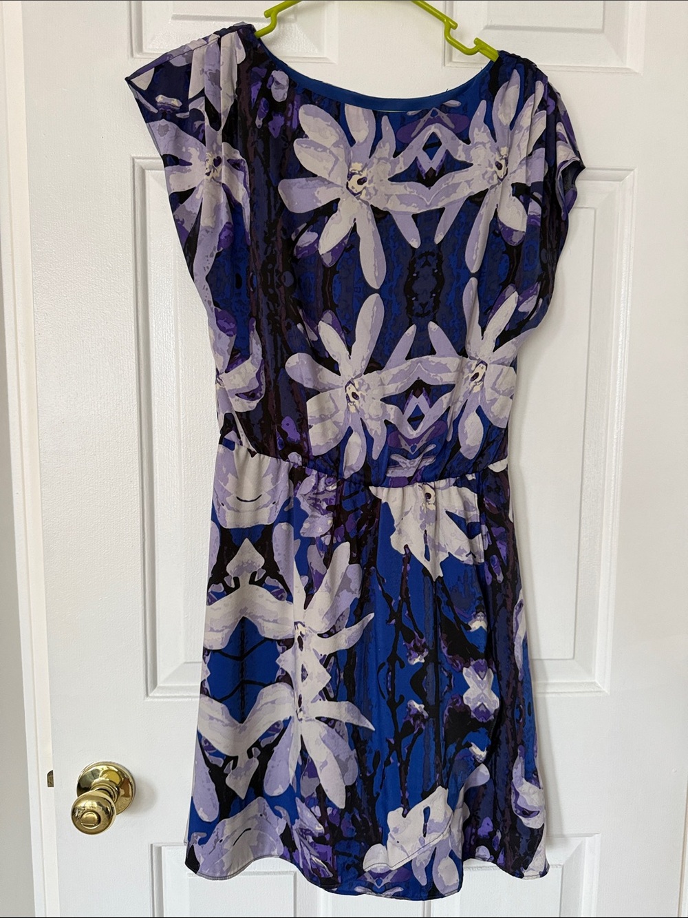 Joe Fresh Blue and Purple Floral Mini Dress